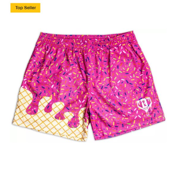 Baseball Lifestyle 101 Other - Boys' Ice Cream (Pink) Shorts